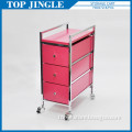 Fashionable 3 Tier storage cart with wheel